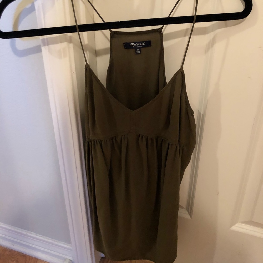 Army green madewell tank top